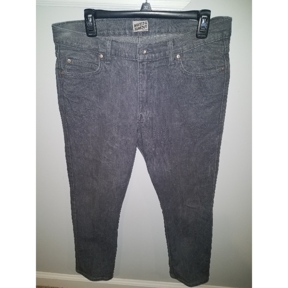 Naked & Famous Denim Other - Naked & Famous Grey Stretch Stacked Guy 34X24